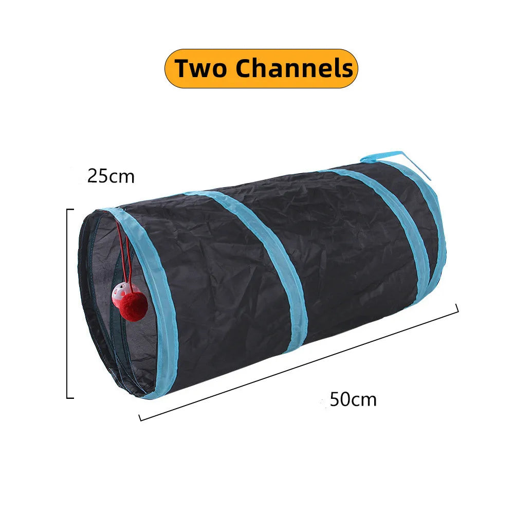 Tunnel de jeu pliable pour chat