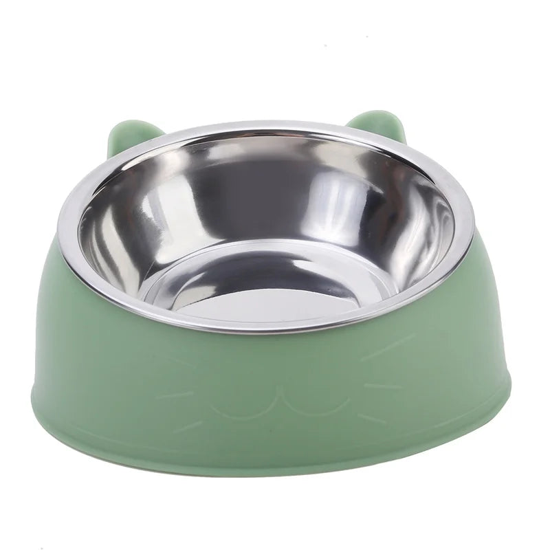 Gamelle inclinée en inox pour chat — pack de 1, 2 ou 5
