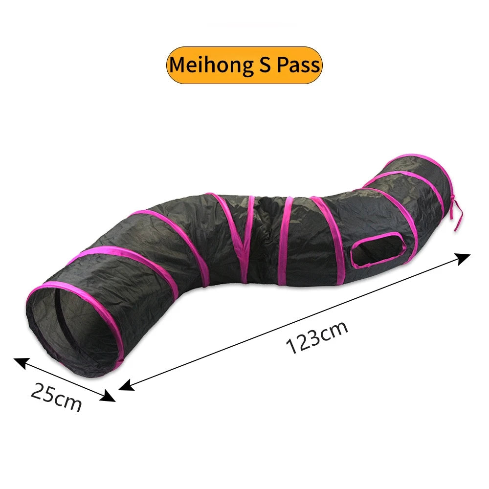 Tunnel de jeu pliable pour chat