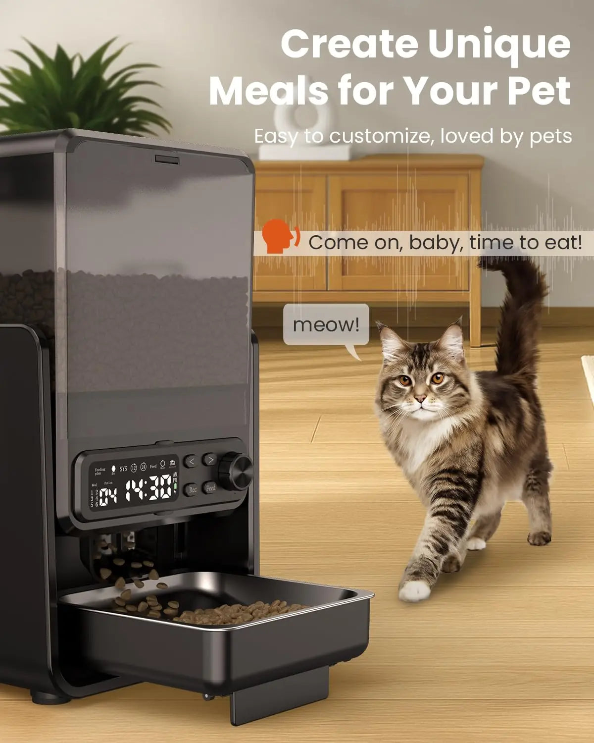 Distributeur automatique WiFi 5G double bol — 5L pour 2 chats