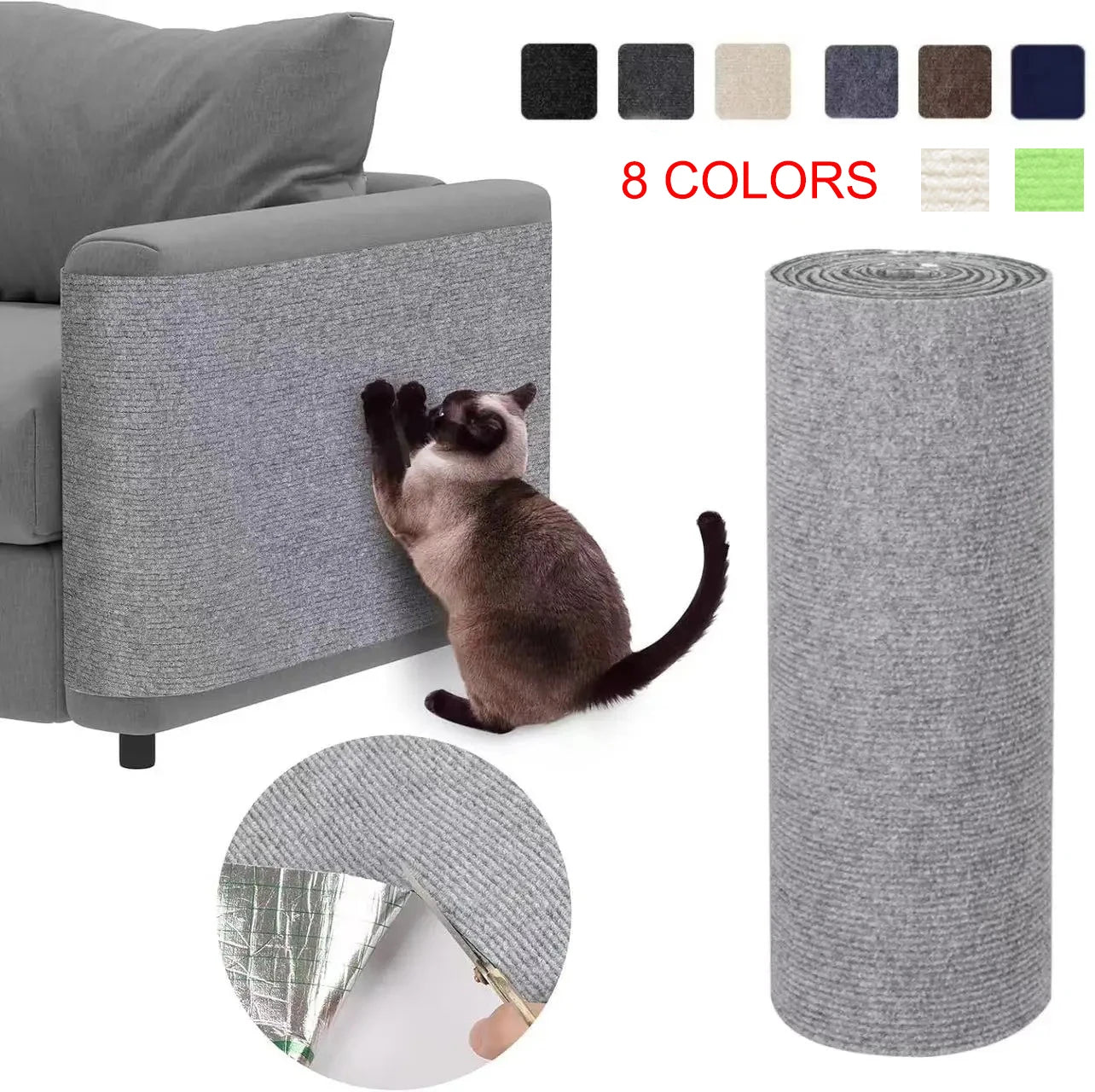 Tapis griffoir autocollant découpable — protection meubles & angles